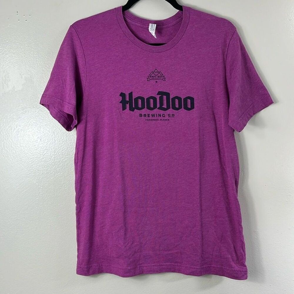 HooDoo Brewing Company Heather Purple Tee Shirt Women’s Size M